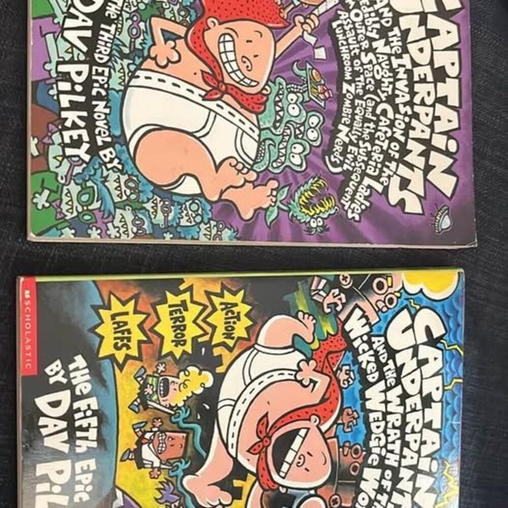 Scholastic Captain Underpants Books 3 and 5